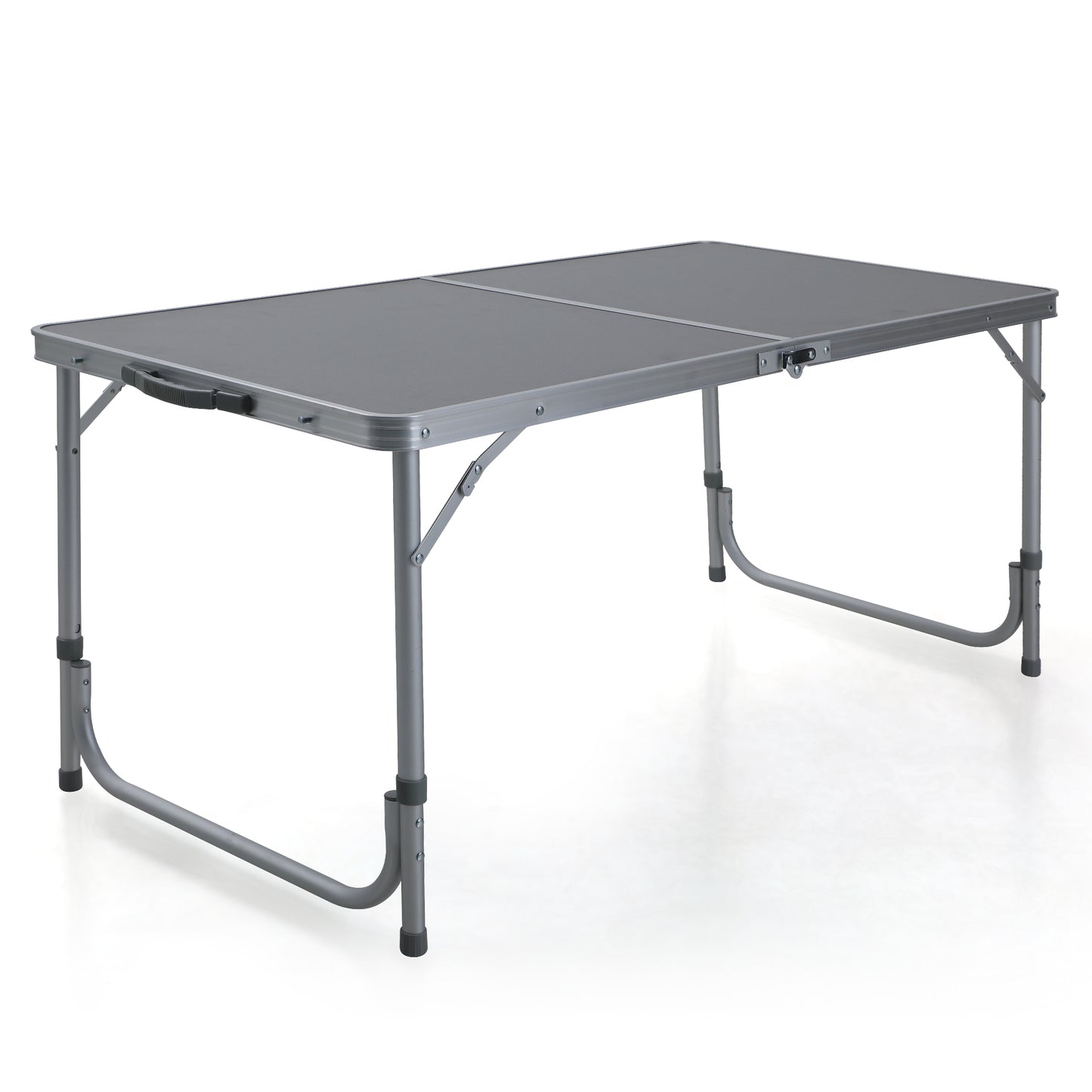 ALPHA CAMP 120cm Folding Camping Table Adjustable Height